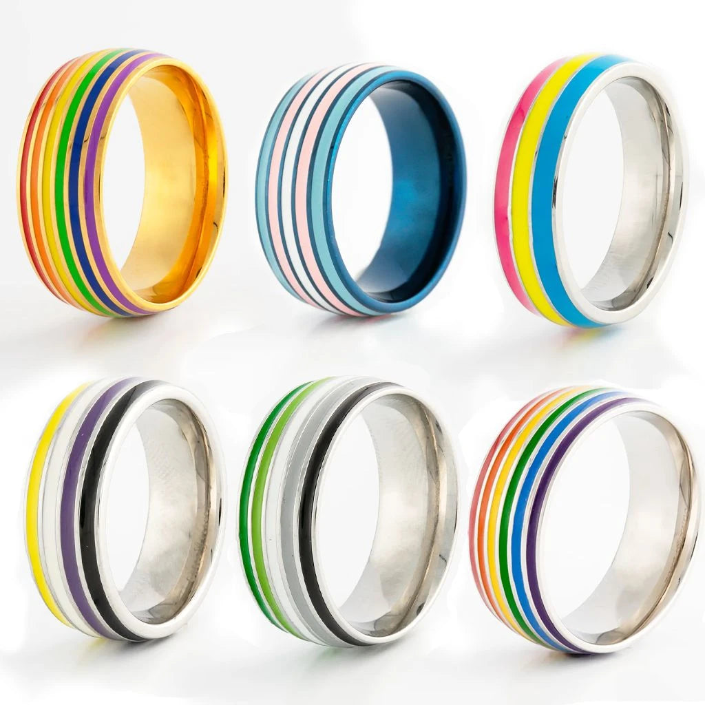 Outer Peace Gear Pride Rings