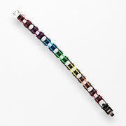 Rainbow LGBTQIA+ Pride Stainless Steel Bike Chain Bracelet