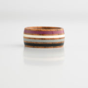 Asexual Pride Genuine Olive Wood Ring