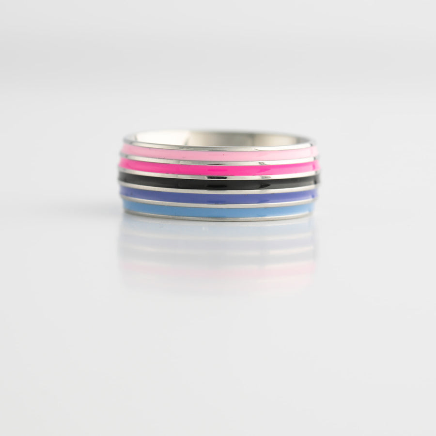 Omnisexual Stainless Steel Pride Ring