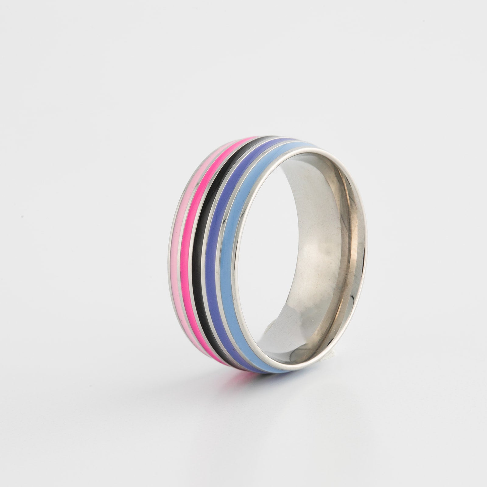 Omnisexual Stainless Steel Pride Ring
