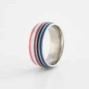 Gender Fluid Stainless Steel Pride Ring