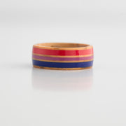 Bisexual Pride Genuine Olive Wood Ring