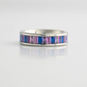 Bisexual Pride Gem Stainless Steel Ring