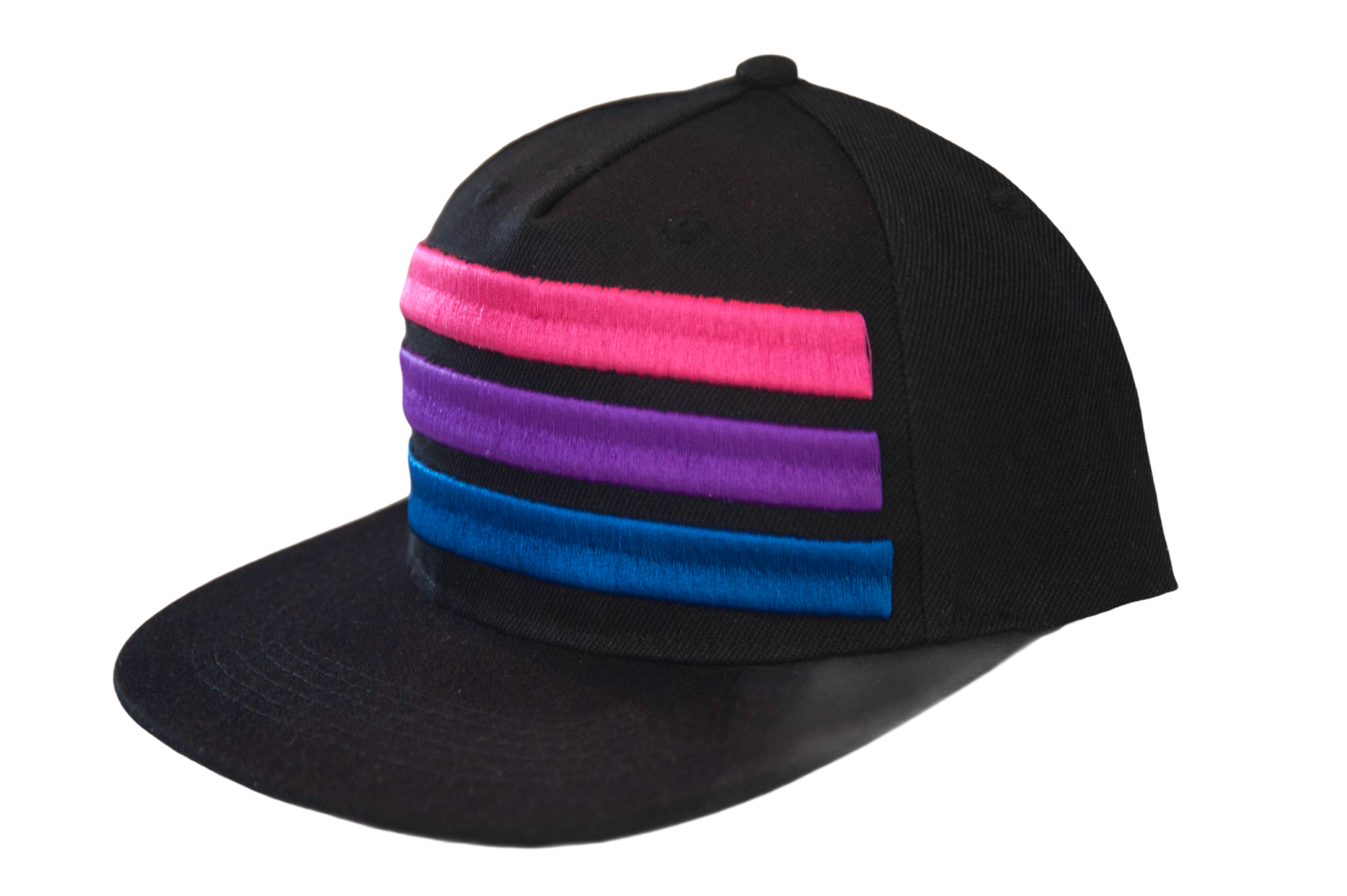 Bisexual Pride Flat Brim Hat Snap Back