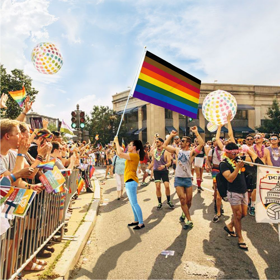 Philly Rainbow Pride Flag 3' x 5'