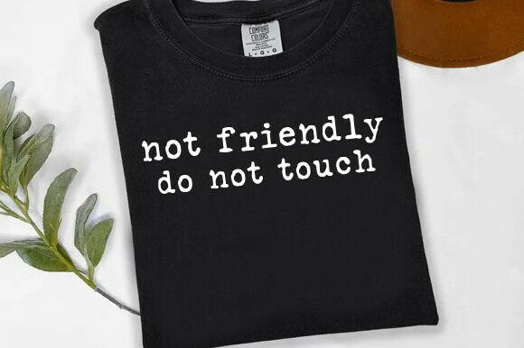 Not Friendly Do Not Touch Graphic T-shirt