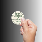 "100% Organic Non-Practicing Cracker" Fun Political Sticker