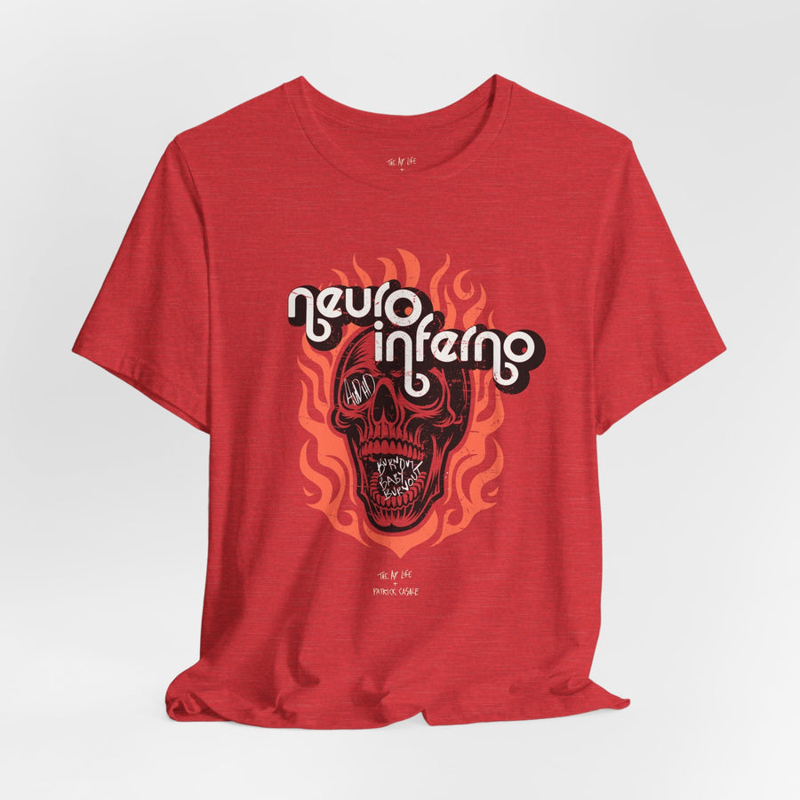 Neuro Inferno - AuDHD Burnout - Patrick Casale - Adult Unisex Jersey T-Shirt (Ships Internationally)