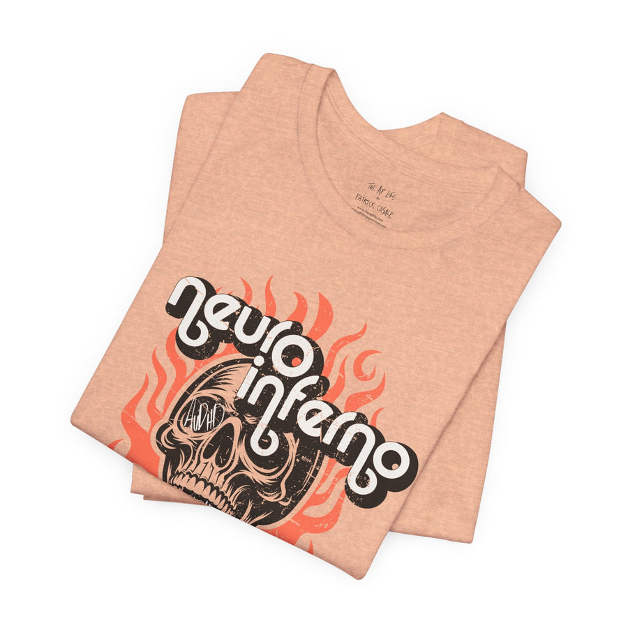 Neuro Inferno - AuDHD Burnout - Patrick Casale - Adult Unisex Jersey T-Shirt (Ships Internationally)