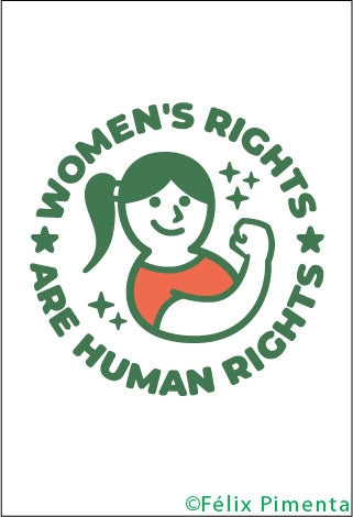 Women's Rights Are Human Rights Fridge Magnet