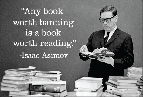 ANY BOOK WORTH BANNING, IS A BOOK WORTH READING. Refrigerator Magnet