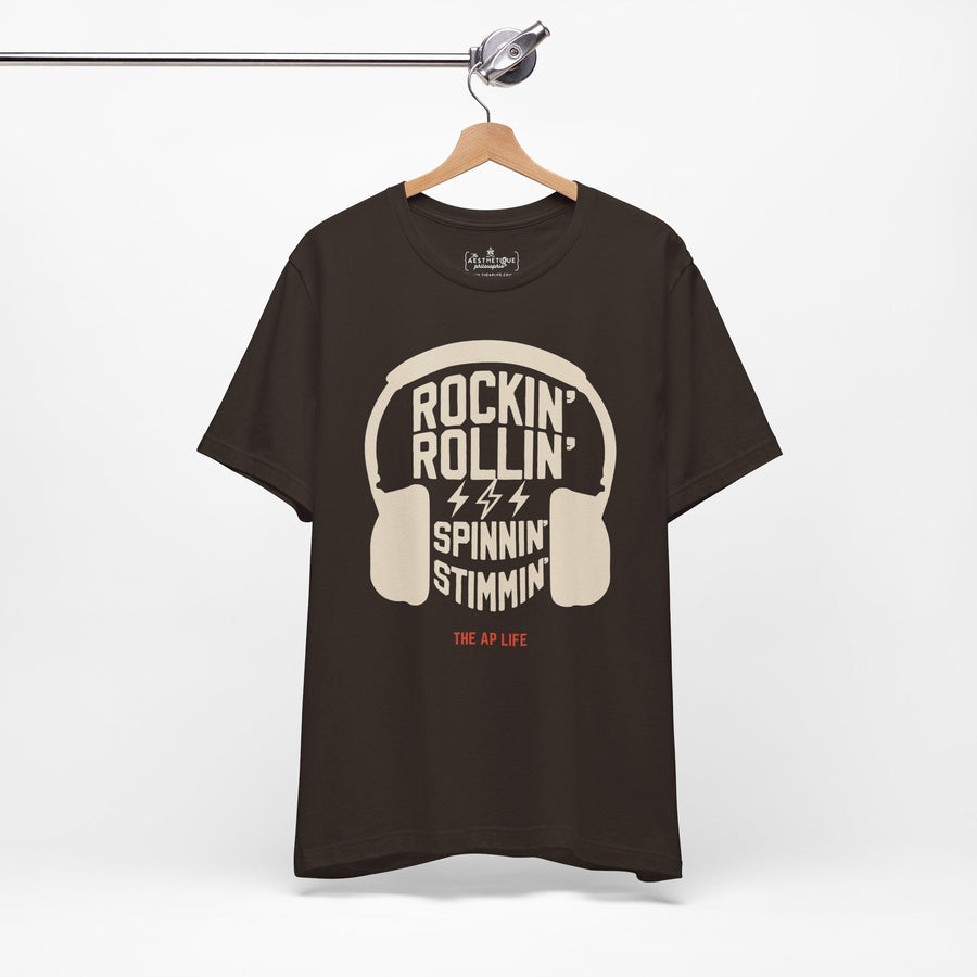 Rockin' Rollin' Spinnin' Stimmin'- Adult Unisex Jersey T-Shirt