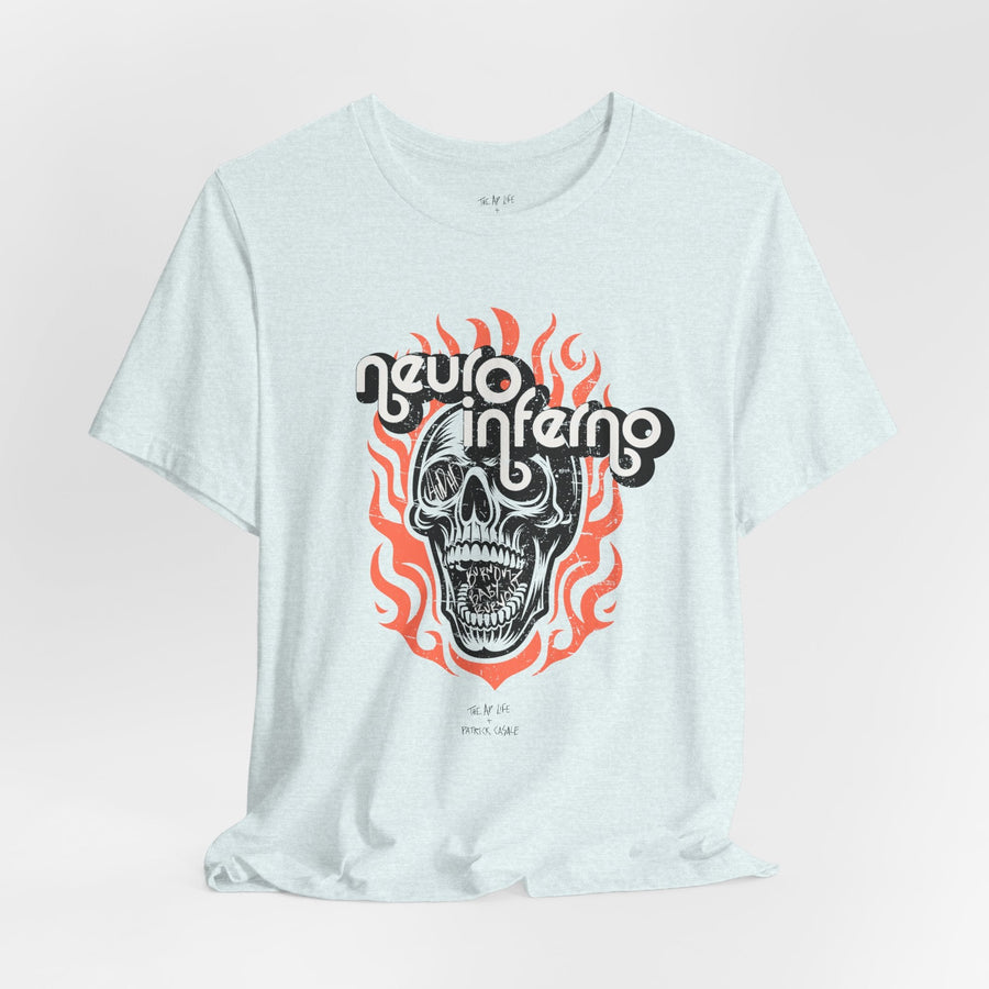 Neuro Inferno - AuDHD Burnout - Patrick Casale - Adult Unisex Jersey T-Shirt (Ships Internationally)
