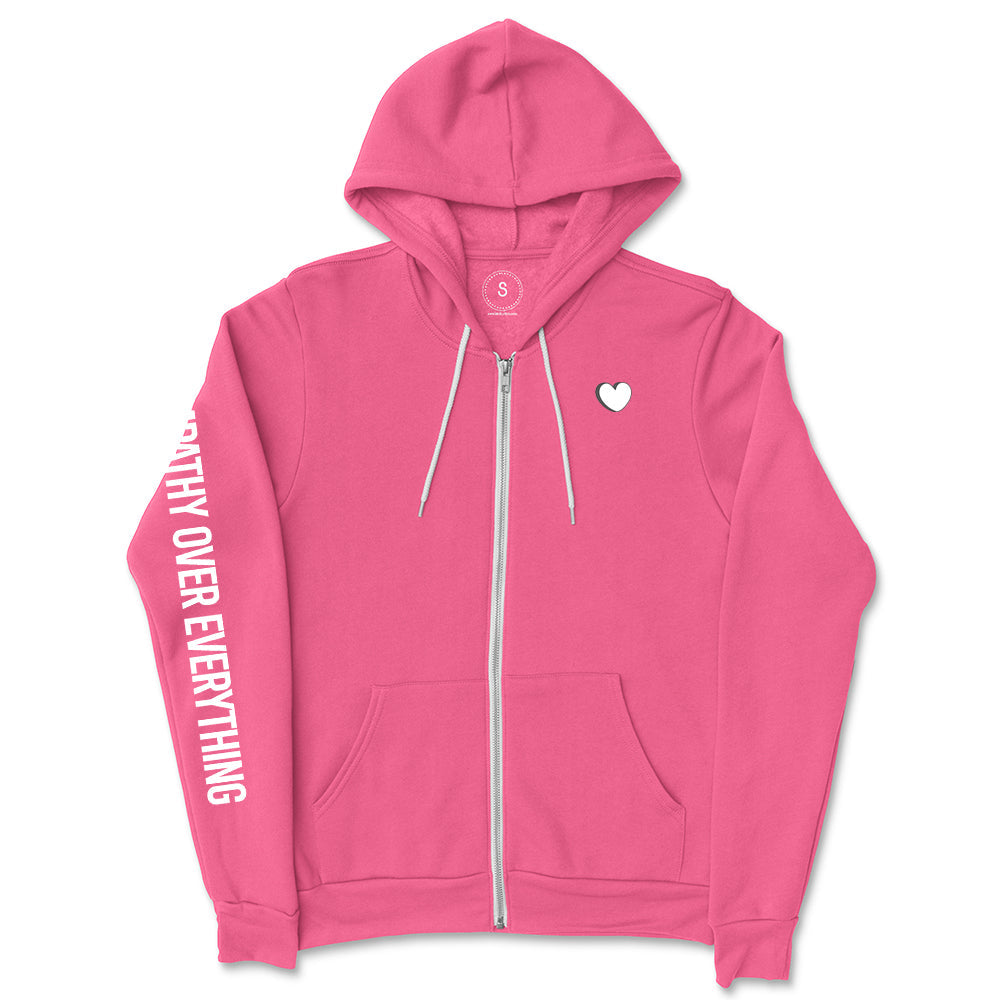 Empathy Over Everything Full Zip Fleece