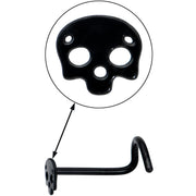Black Anodized Titanium Skull Nose Ring
