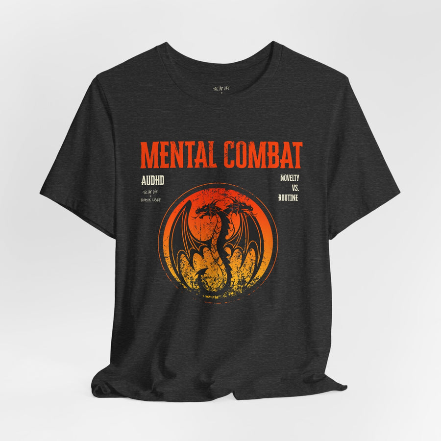 Mental Combat AuDHD Burnout - Adult Unisex Jersey T-Shirt