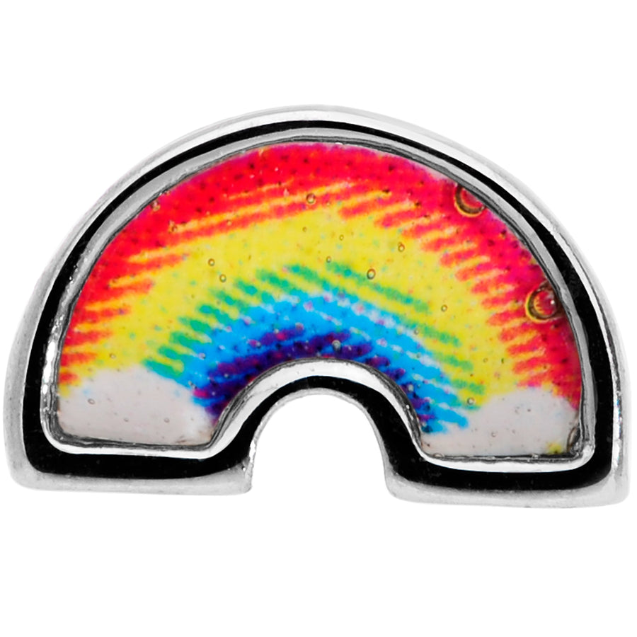 20G 5/16 Red Yellow Blue Pride Rainbow Nose Bone