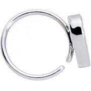 20G 5/16 Rainbow Pride Heart Nose Hoop