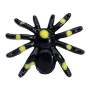 Black Yellow Spooky Spider Halloween Barbell Tongue Ring