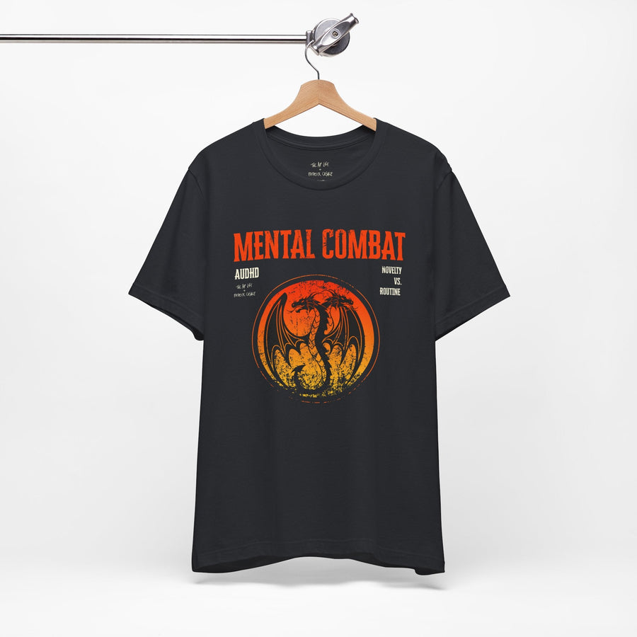 Mental Combat AuDHD Burnout - Adult Unisex Jersey T-Shirt