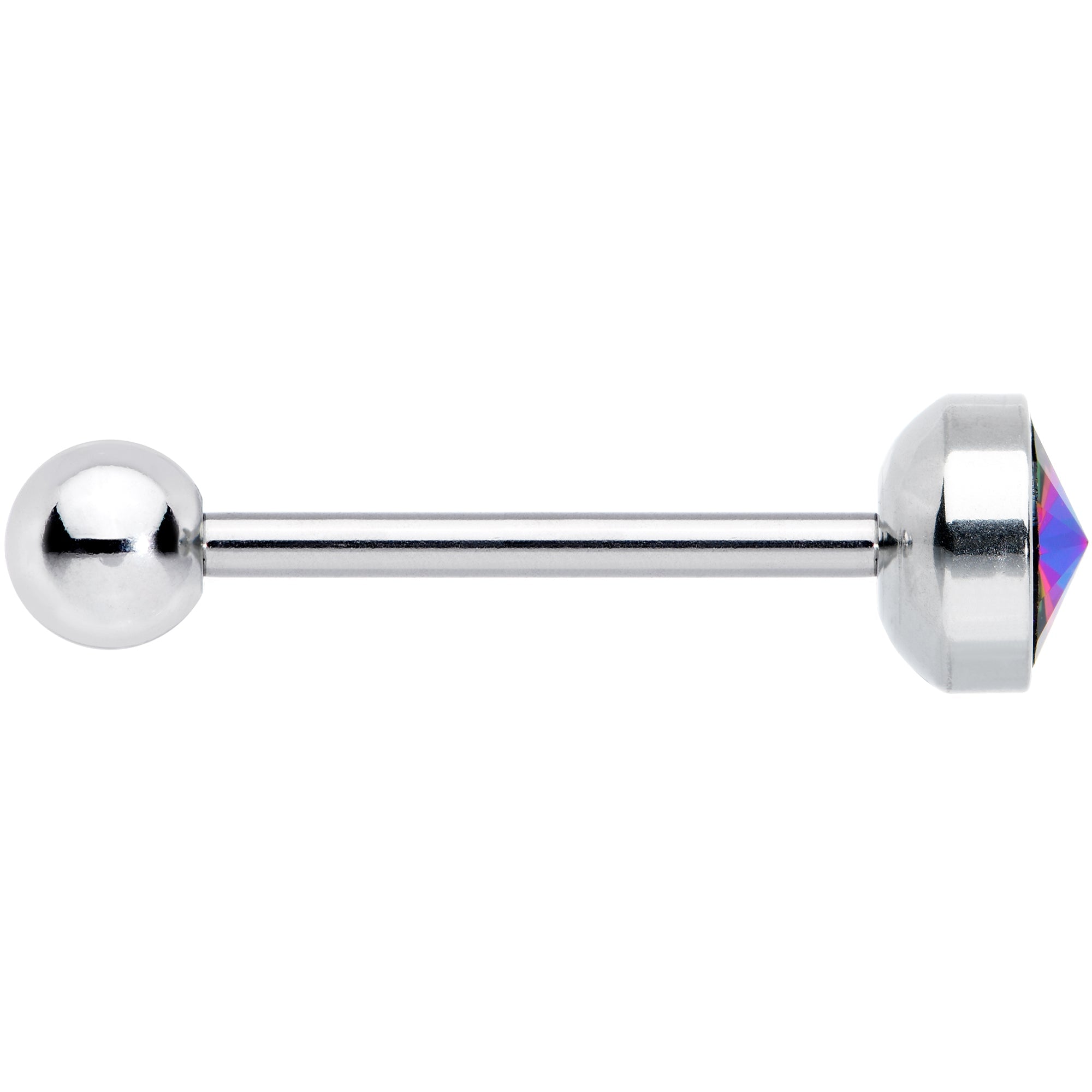 Vitrail Gem Top Simply Lovely Barbell Tongue Ring