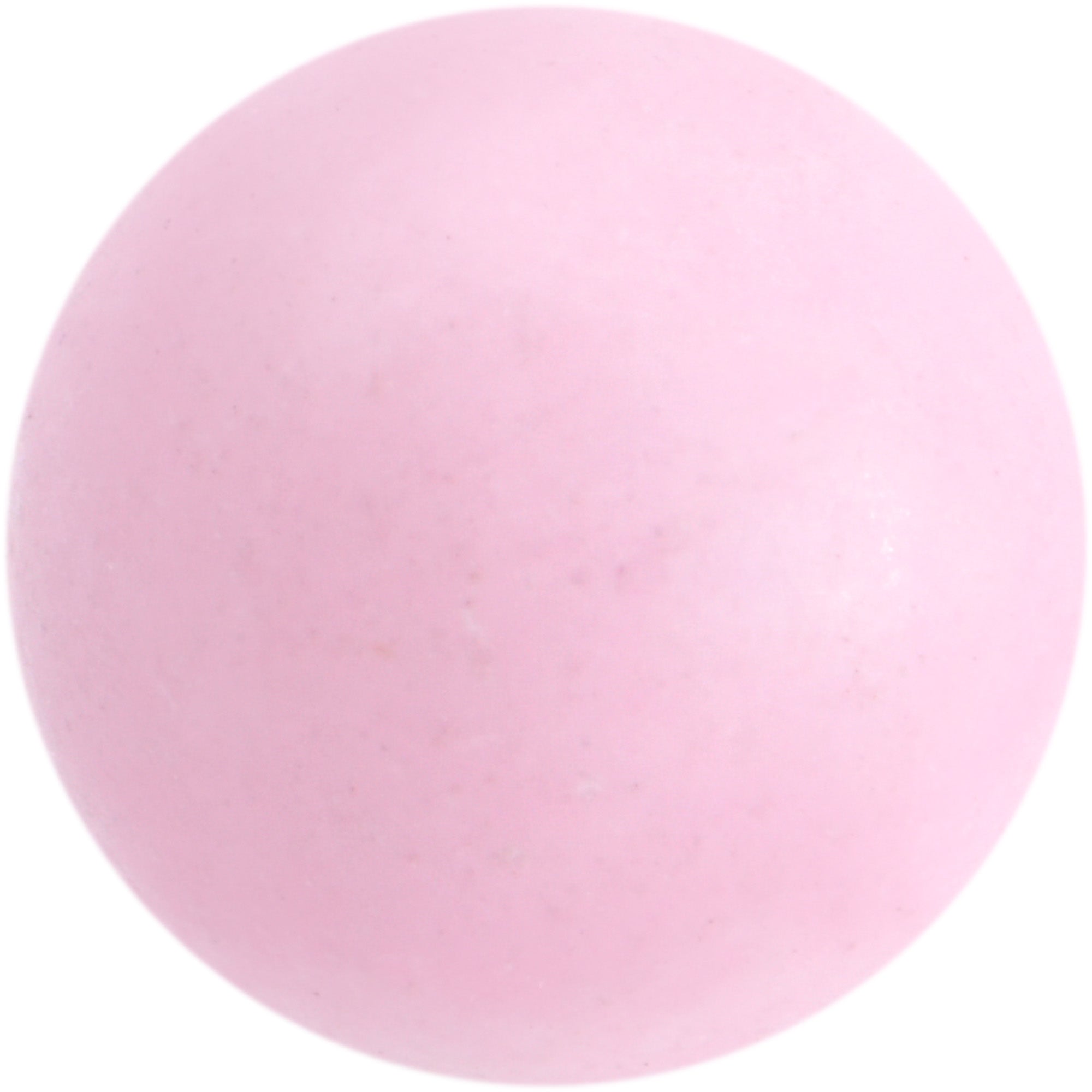 Pink Rose Quartz End Barbell Tongue Ring