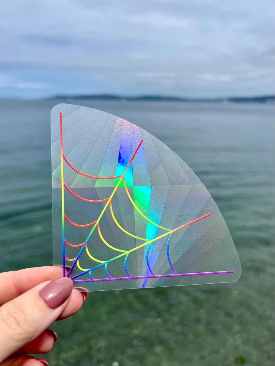 Rainbow Spiderweb Suncatcher