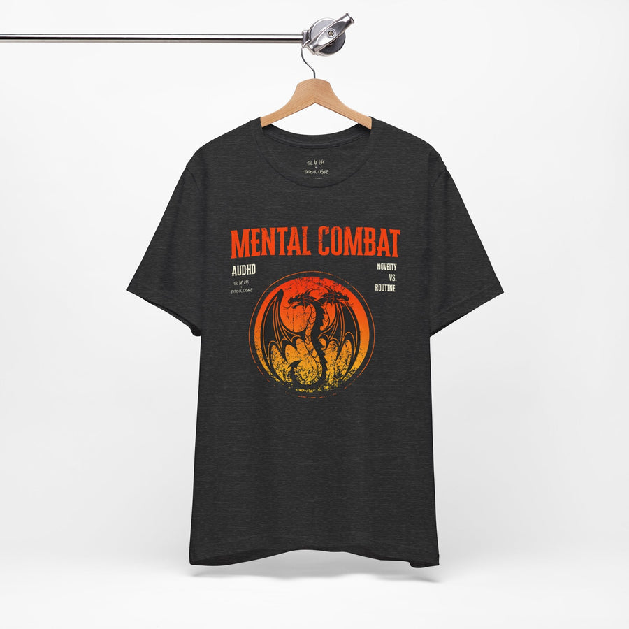 Mental Combat AuDHD Burnout - Adult Unisex Jersey T-Shirt