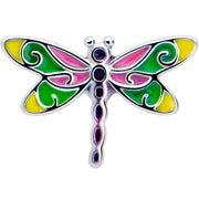 Dragonfly Colors Barbell Tongue Ring