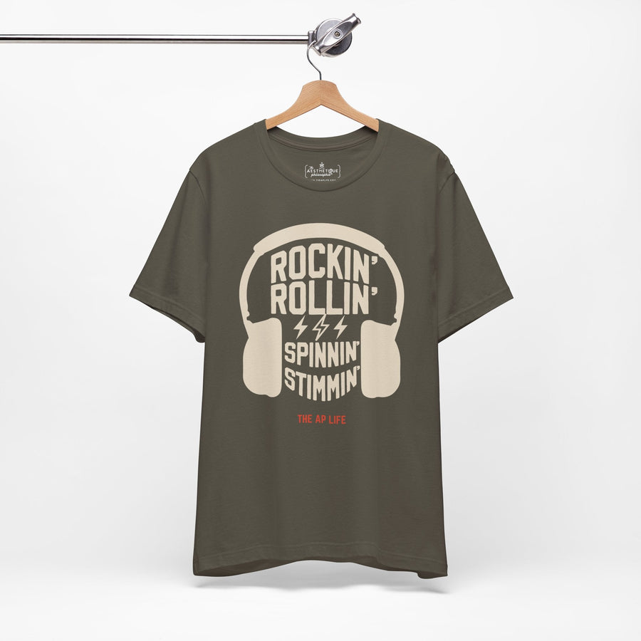 Rockin' Rollin' Spinnin' Stimmin'- Adult Unisex Jersey T-Shirt