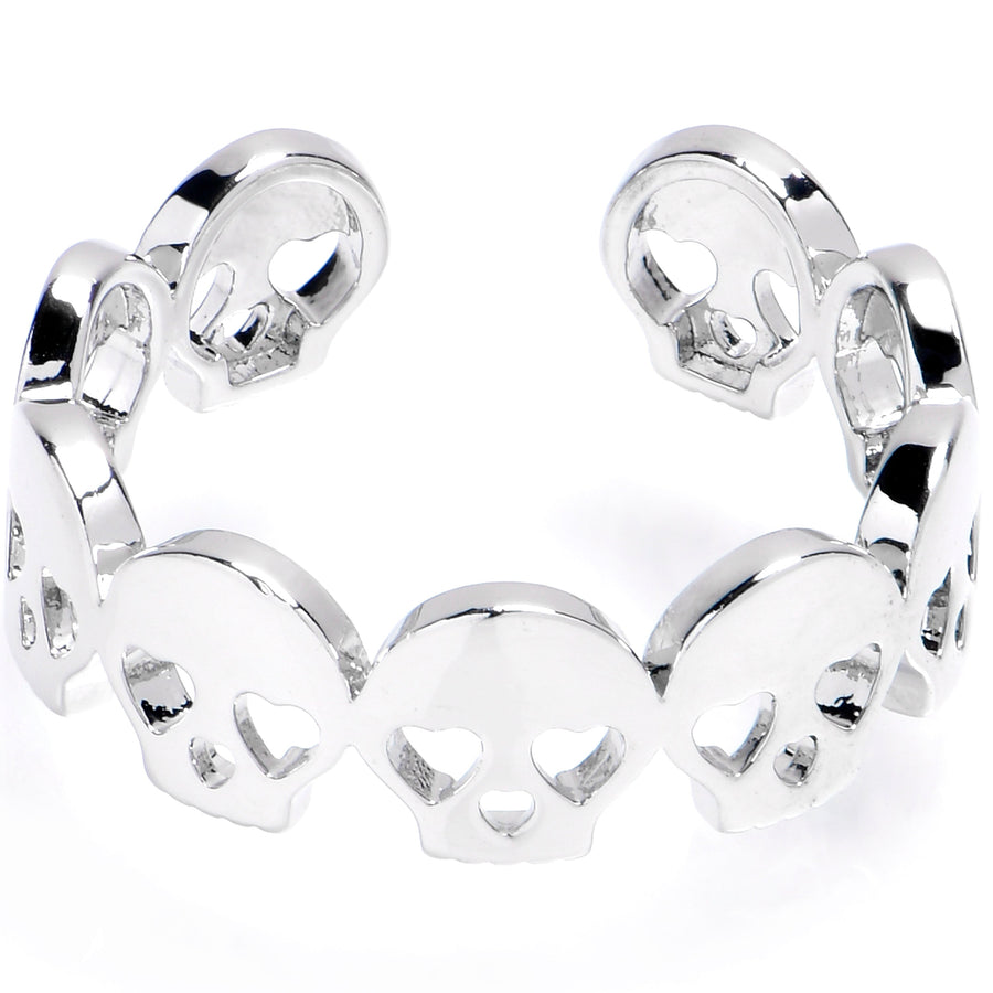 Super Skull Style Adjustable Toe Ring