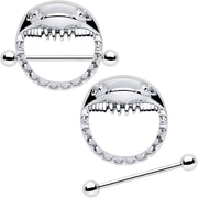 14G 9/16 Shark Bite Nipple Shield Set