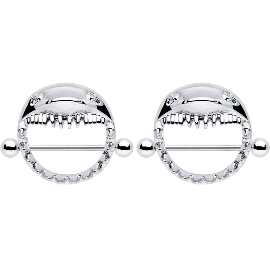 14G 9/16 Shark Bite Nipple Shield Set