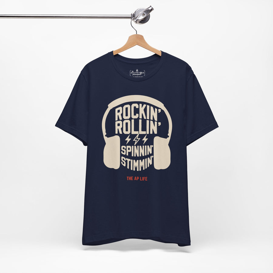 Rockin' Rollin' Spinnin' Stimmin'- Adult Unisex Jersey T-Shirt
