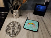 Rainbow in Clouds Pot Holders - Set of 2 - Heat-Resistant Kitchen Essentials BB6789PTHD