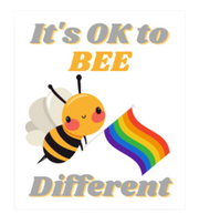 Bee Different Sticker