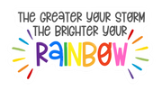 Rainbow Storm Sticker