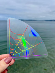 Rainbow Spiderweb Suncatcher