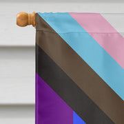 Gay Pride Progress Pride All are Welcome Flag Canvas House Size