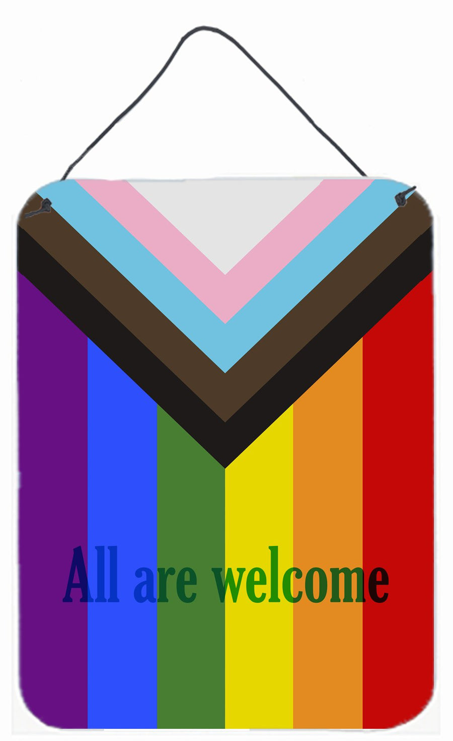 Gay Pride Progress Pride All are Welcome Wall or Door Hanging Prints CK7990DS1216
