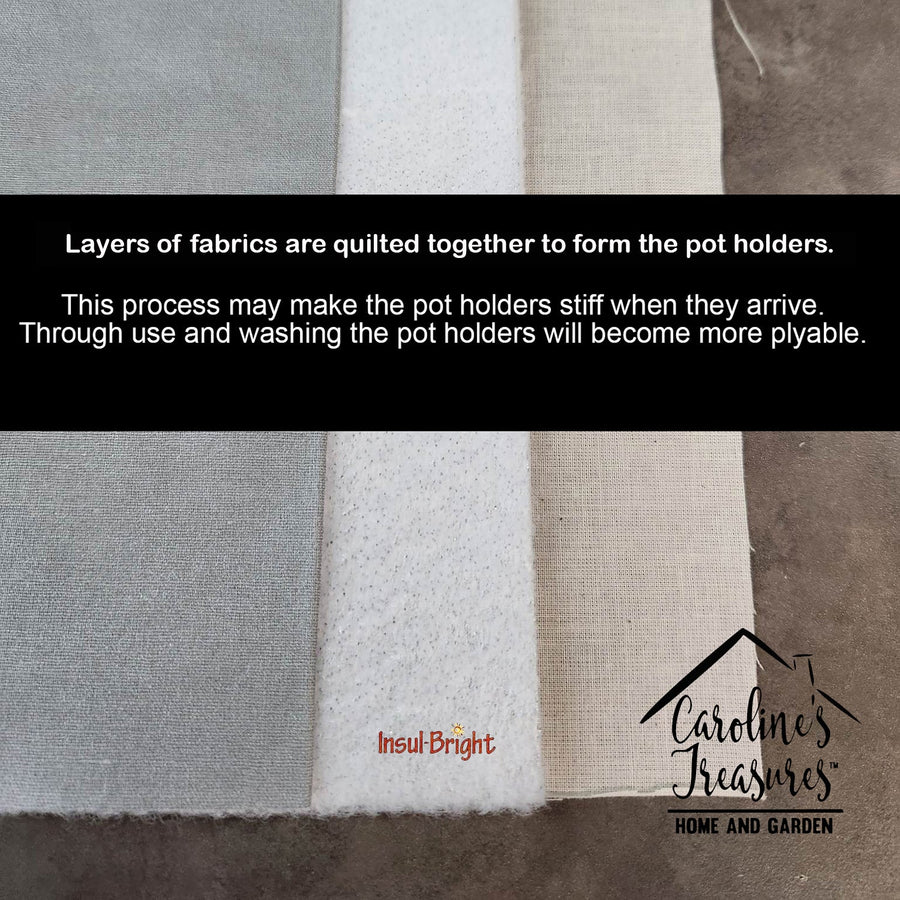 Progress Pride All are Welcome Pot Holders - Set of 2 - Heat-Resistant Kitchen Essentials
