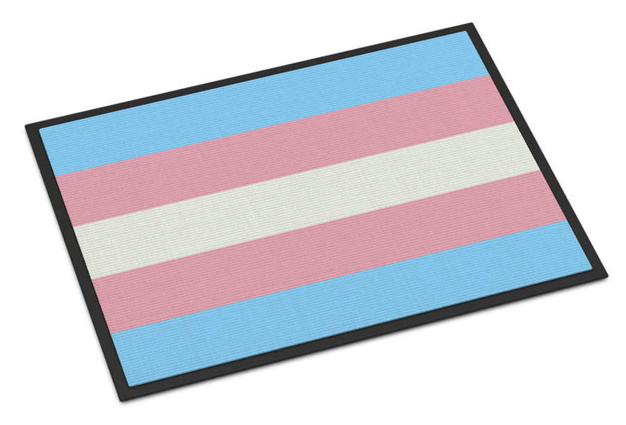 Transgender Pride Doormat - 18x27 Decorative Floor Mat – Indoor/Outdoor Rug with Artistic Flair
