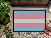 Transgender Pride Doormat - 18x27 Decorative Floor Mat – Indoor/Outdoor Rug with Artistic Flair
