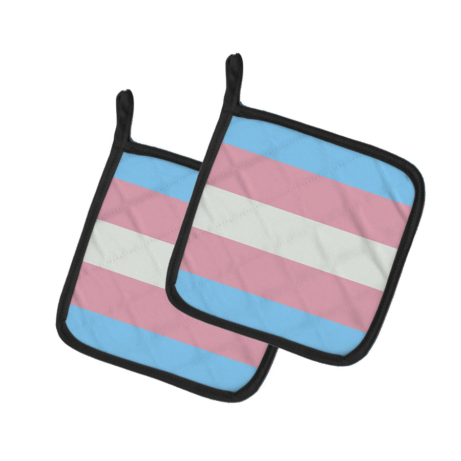 Transgender Pride Pot Holders - Set of 2 - Heat-Resistant Kitchen Essentials