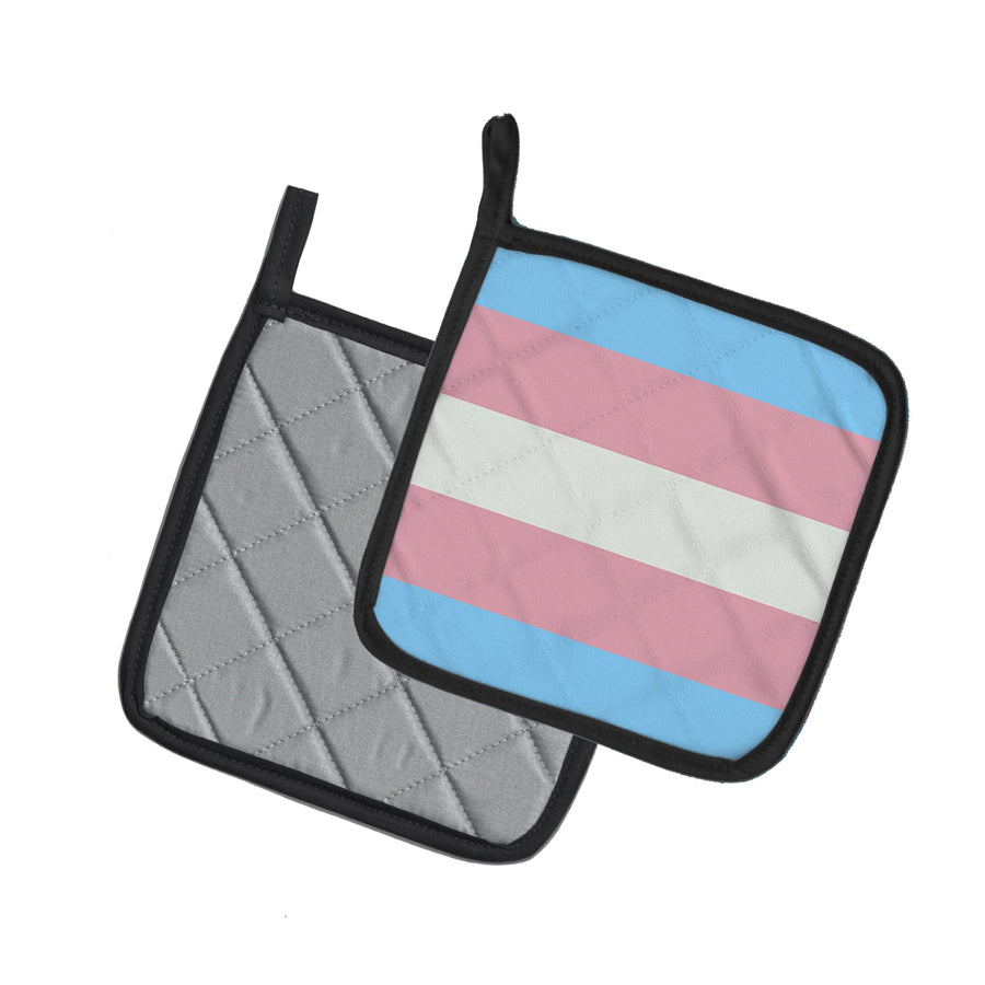 Transgender Pride Pot Holders - Set of 2 - Heat-Resistant Kitchen Essentials
