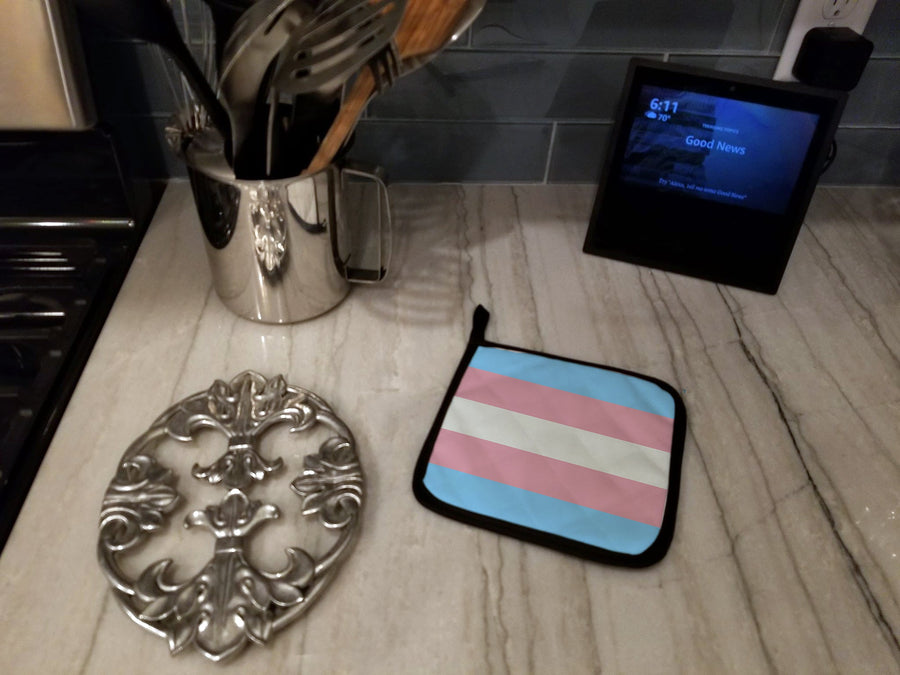 Transgender Pride Pot Holders - Set of 2 - Heat-Resistant Kitchen Essentials