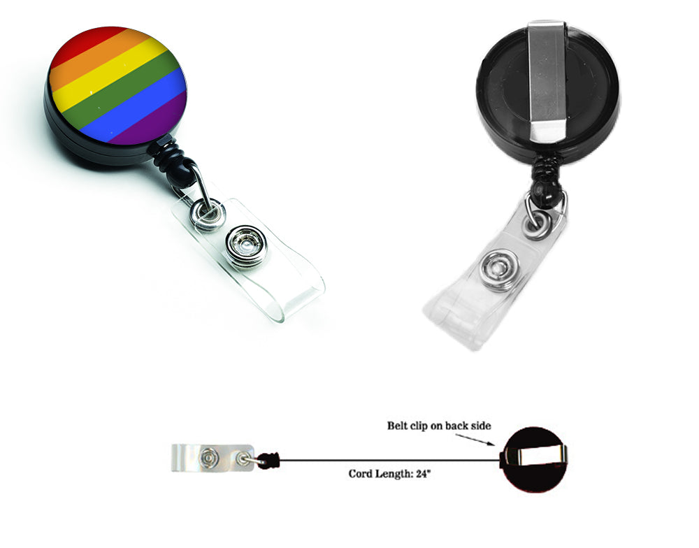 Gay Pride Retractable Badge Reel