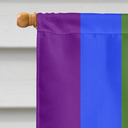 Gay Pride Flag Canvas House Size