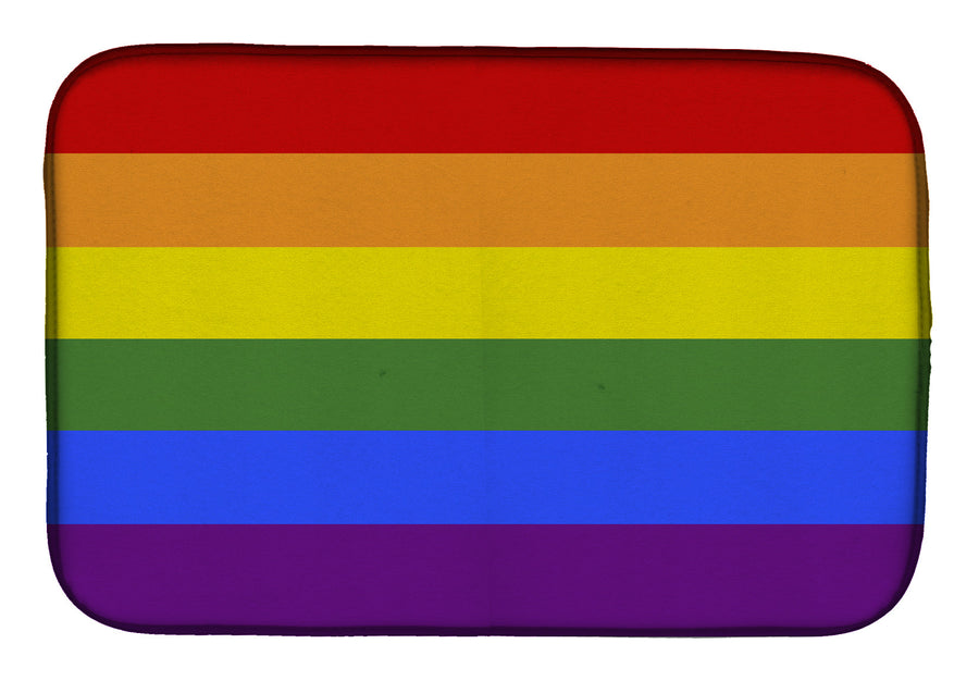 Gay Pride Dish Drying Mat – Absorbent, Artistic Kitchen Essentials